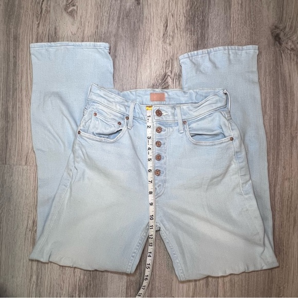 MOTHER The Pixie Tomcat Ankle Jeans in the "Pina Colada Paradise" Size 26 - Picture 8 of 15